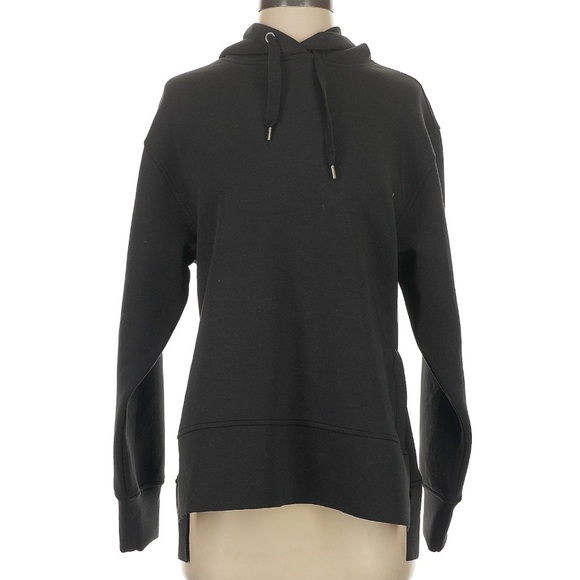 CALIA Women's Soft Scuba Oversized Side Slit Hoodie Black size XS - Picture 2 of 5